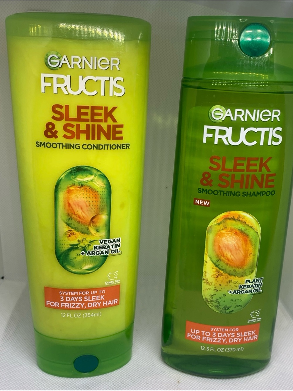 Garnier Fructis Sleek & Shine Smoothing Shampoo & Conditioner New